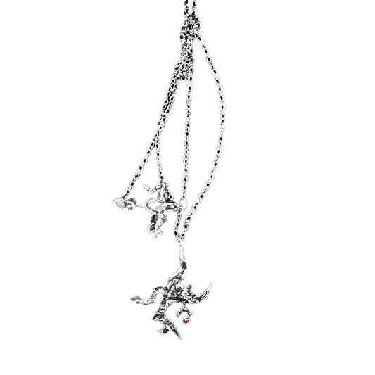 Solitary Bird and Snake Necklace